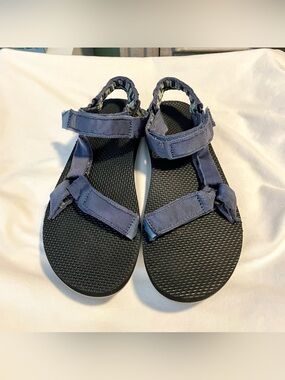 TEVA Original Universal Blue/Green Geometric Print Sandals - 1004006 -Mn's Sz 10
